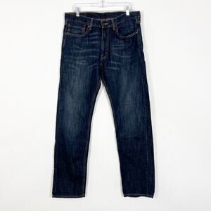 Levi’s 505 Straight Leg Dark Wash Jeans Size 34
